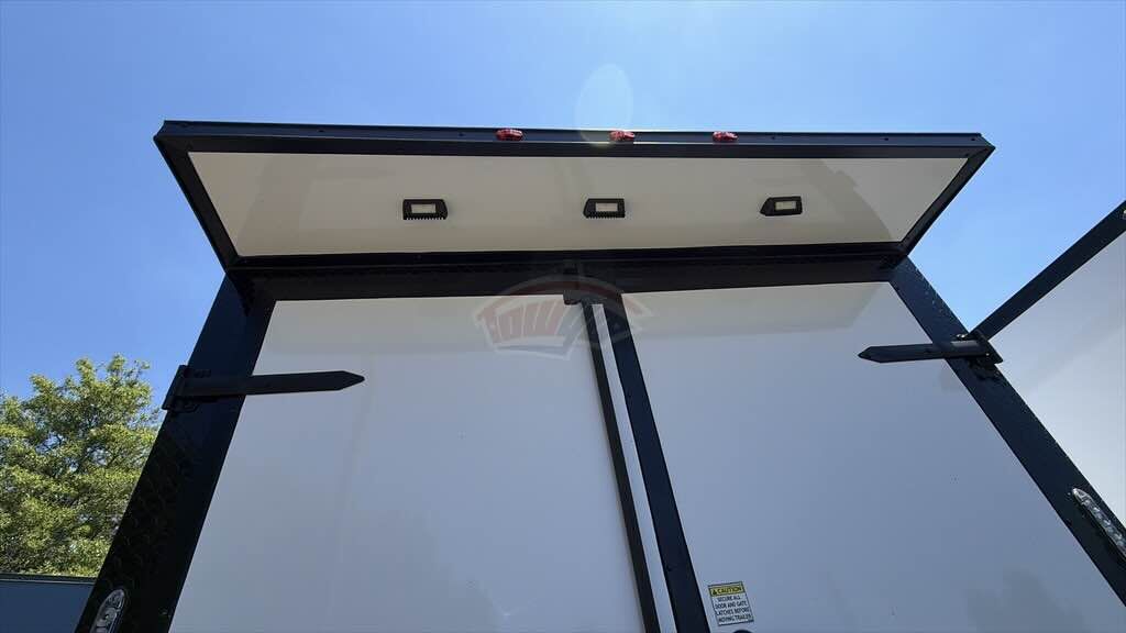 2025 Maximum 7x14 Enclosed Cargo trailer in white, photo 5