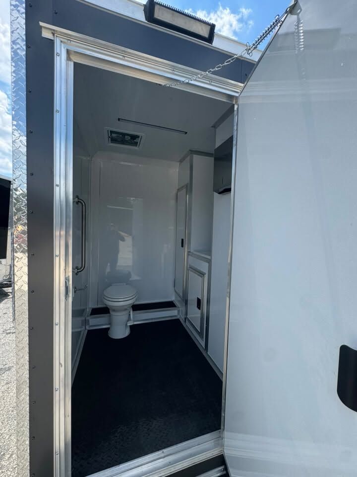 2026 Hook & Line 6x12 Restroom Trailer in charcoal, photo 5