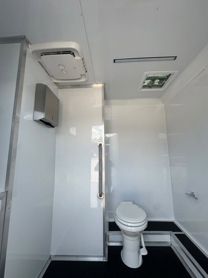 2026 Hook & Line 6x12 Restroom Trailer in charcoal, photo 10
