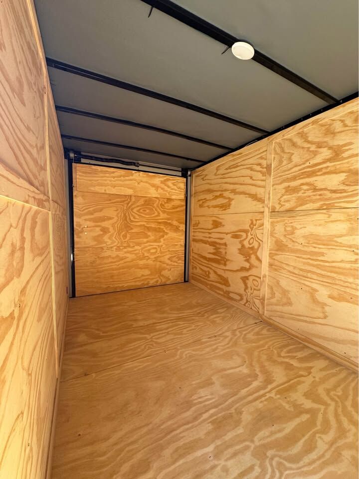 2026 Vision Cargo LLC 7x11 Enclosed Cargo trailer in charcoal b o, photo 6