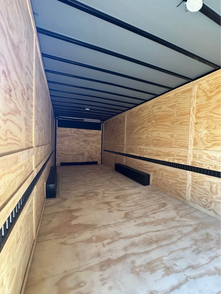 2026 Vision Cargo LLC 8x16 Enclosed Cargo trailer in charcoal b o, photo 6