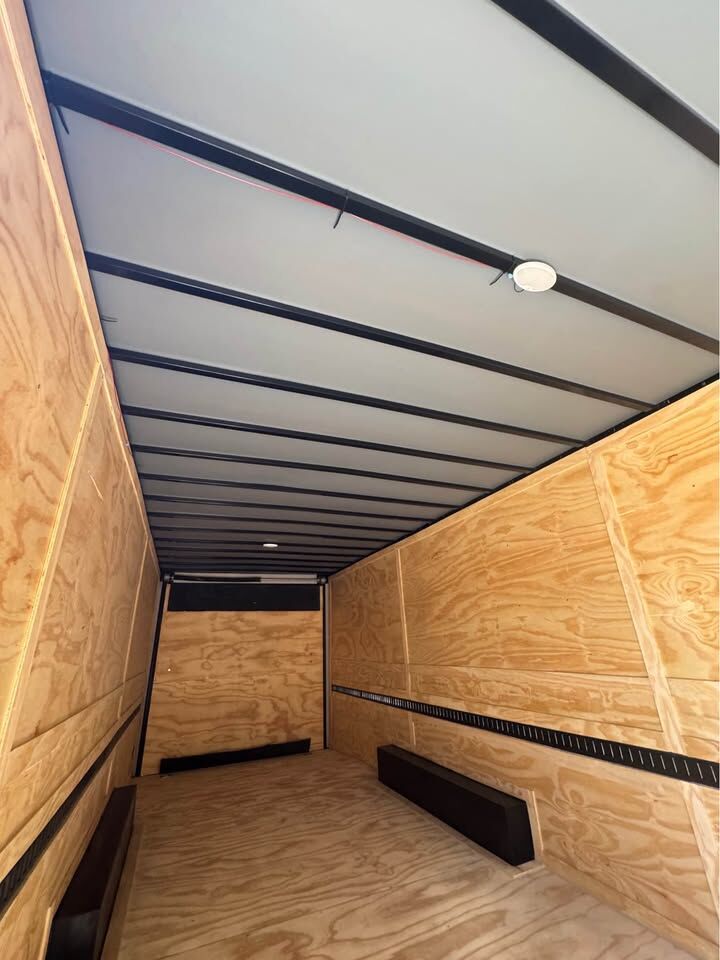 2026 Vision Cargo LLC 8x16 Enclosed Cargo trailer in charcoal b o, photo 8