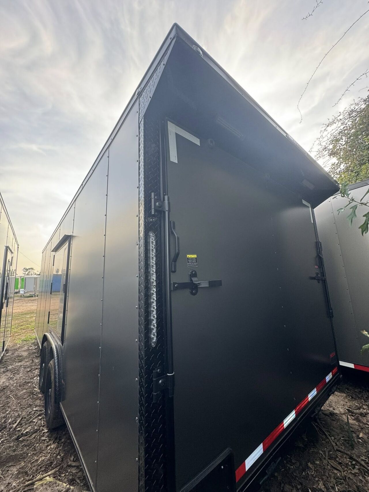 2026 Hook & Line 8x15 Race Car Trailer in charcoal b o, photo 4