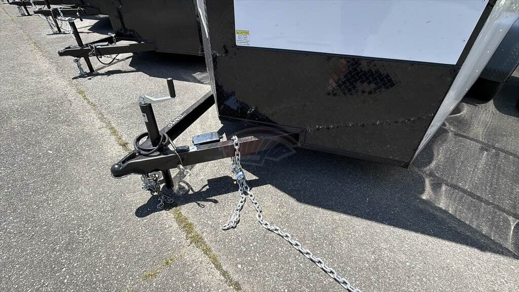 2026 Maximum 7x16 Enclosed Cargo trailer in white, photo 2