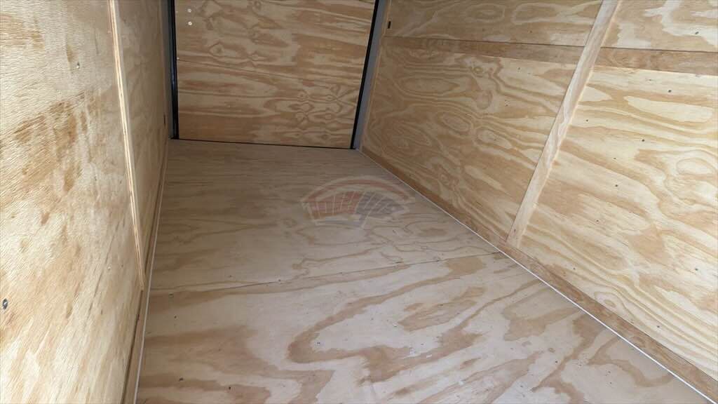 2026 Maximum 7x14 Enclosed Cargo trailer in white, photo 5