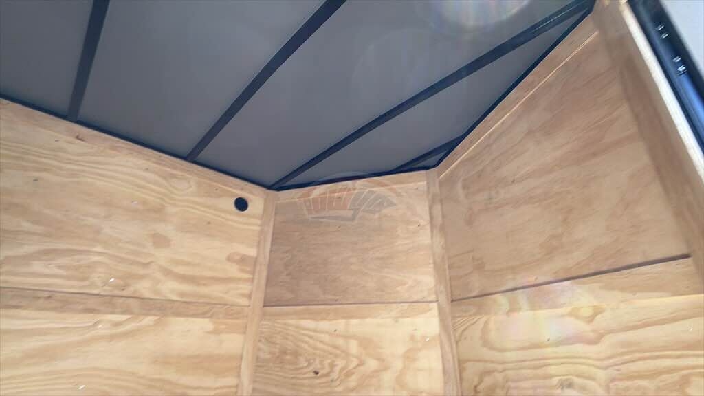 2026 Maximum 7x14 Enclosed Cargo trailer in white, photo 11