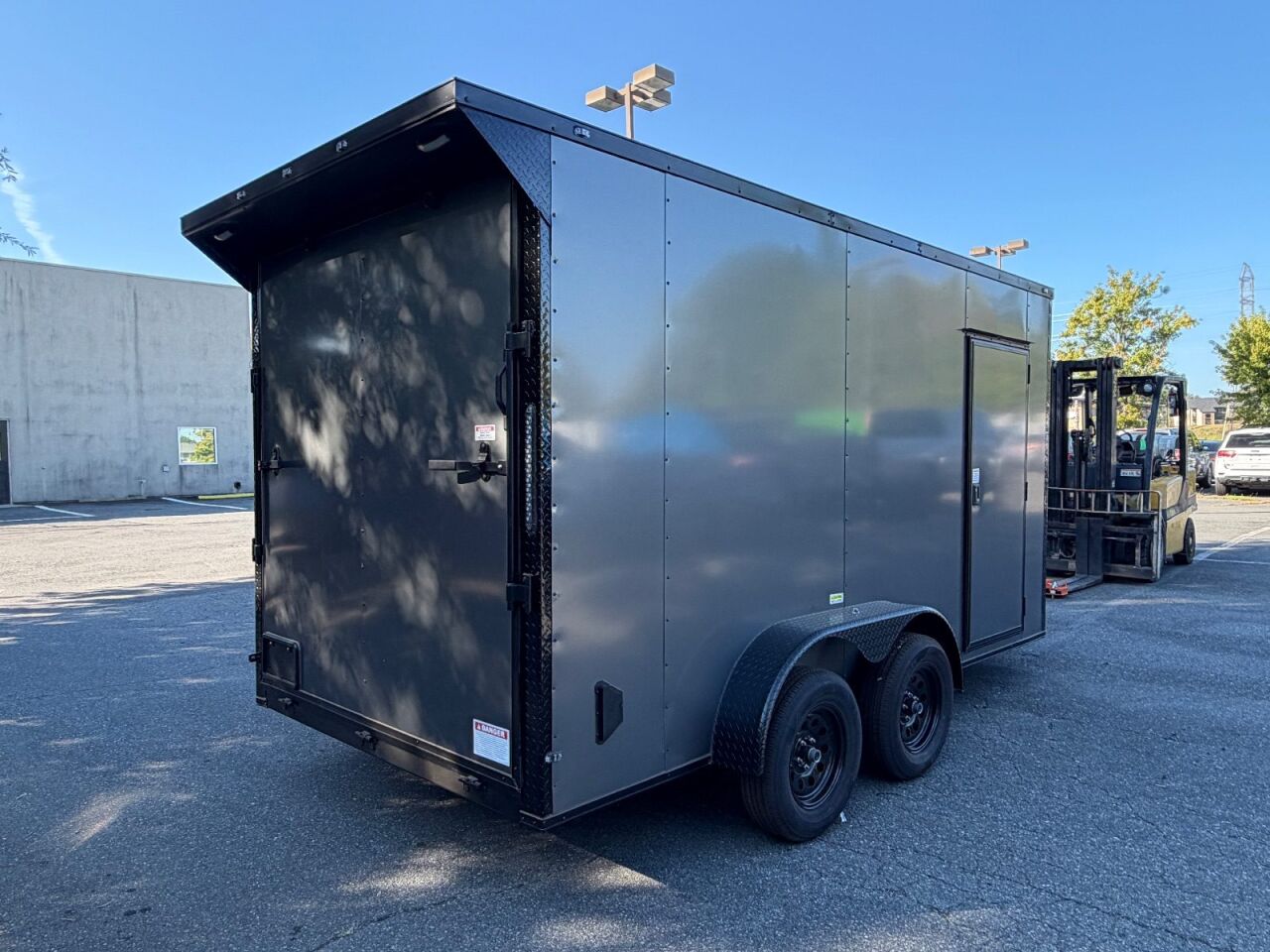 2027 Vision Cargo LLC 7x14 7x14TA enclosed cargo trailer in charcoal, photo 2