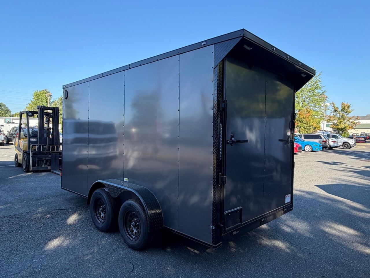 2027 Vision Cargo LLC 7x14 7x14TA enclosed cargo trailer in charcoal, photo 3