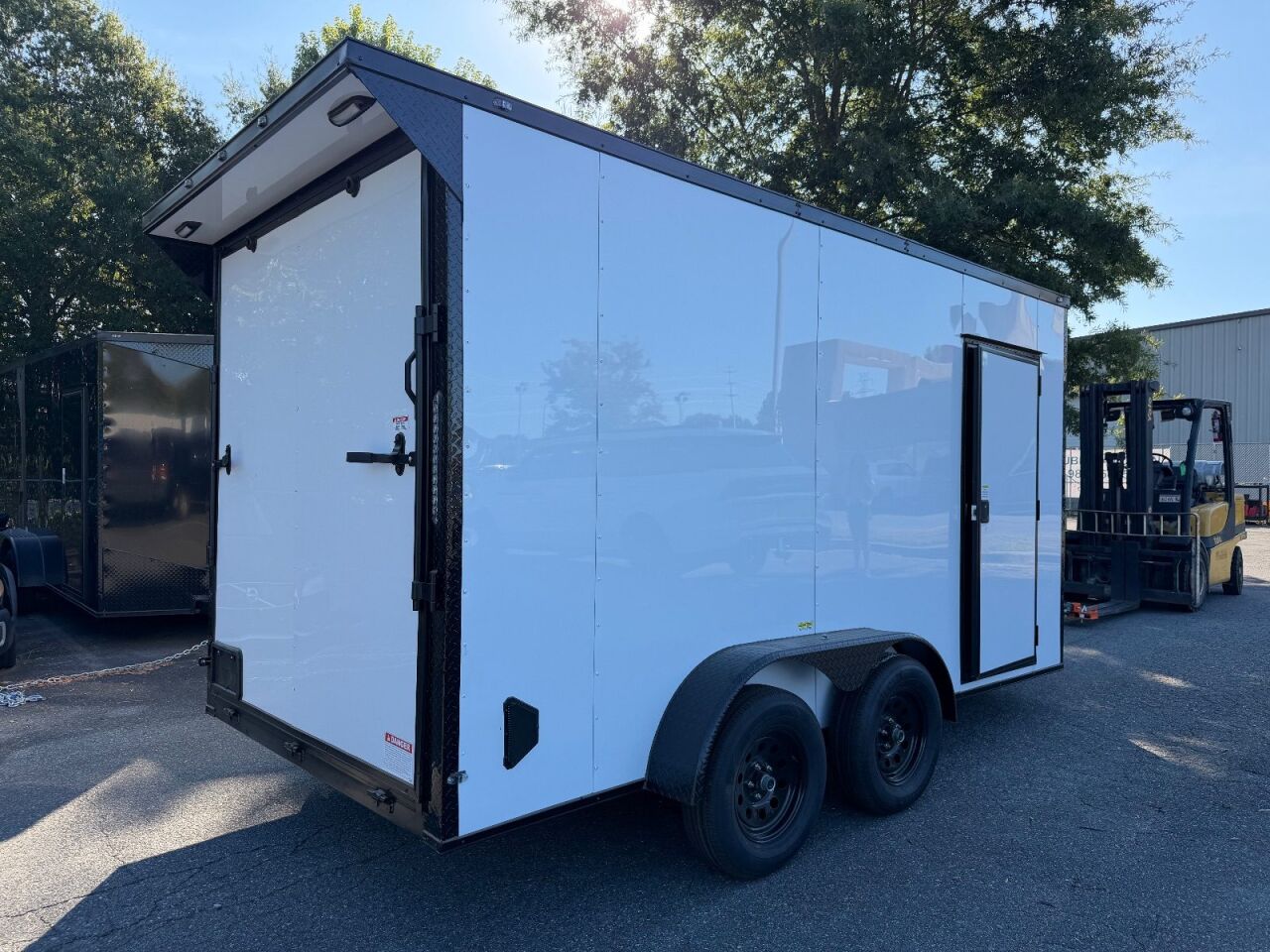 2027 Vision Cargo LLC 7x14 7x14TA enclosed cargo trailer in white, photo 2