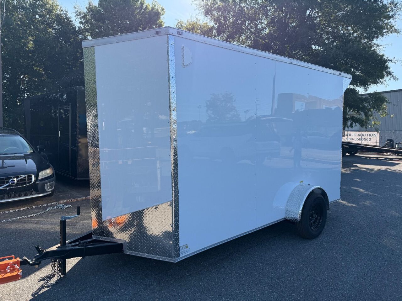 2027 Vision Cargo LLC 6x12 enclosed cargo trailer in white, photo 5