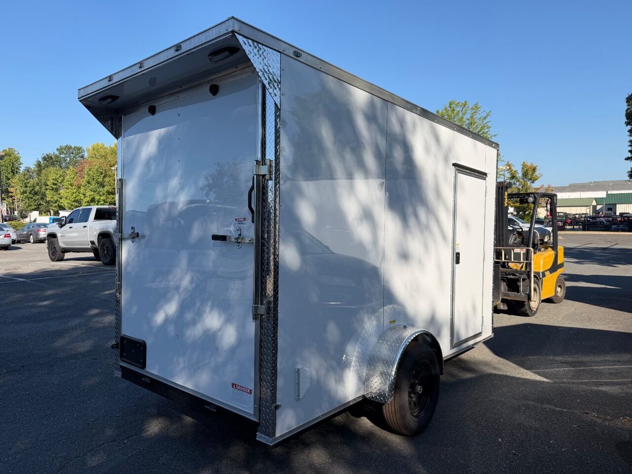 2027 Vision Cargo LLC 6x12 enclosed cargo trailer in white, photo 2