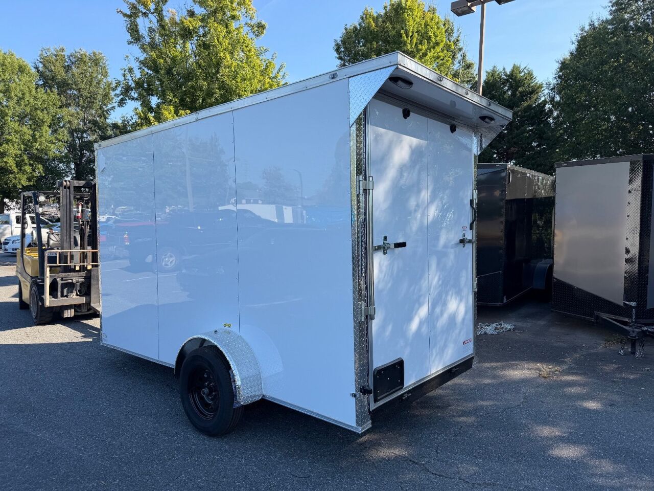 2027 Vision Cargo LLC 6x12 enclosed cargo trailer in white, photo 4