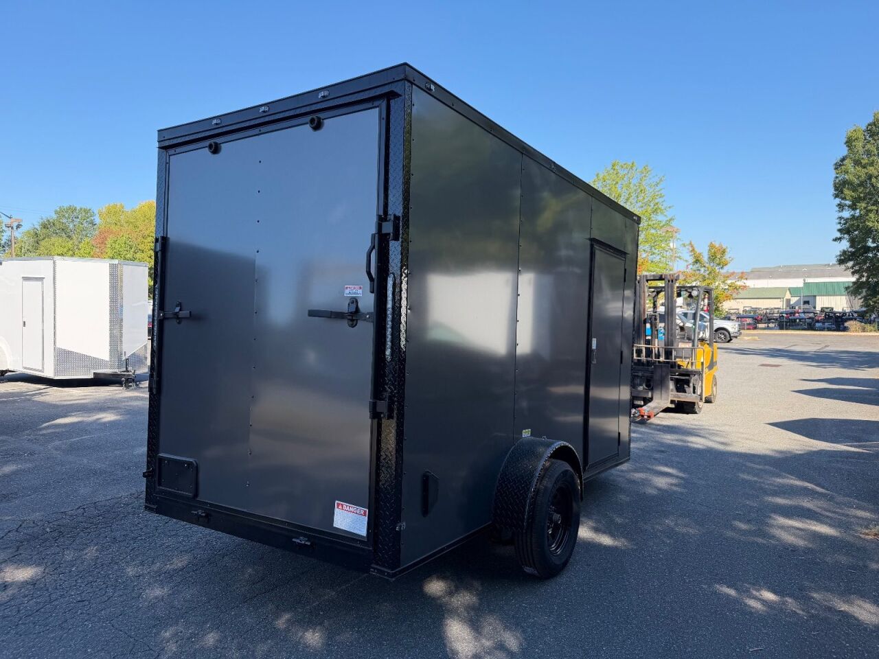 2027 Vision Cargo LLC 6x12 enclosed cargo trailer in charcoal, photo 4