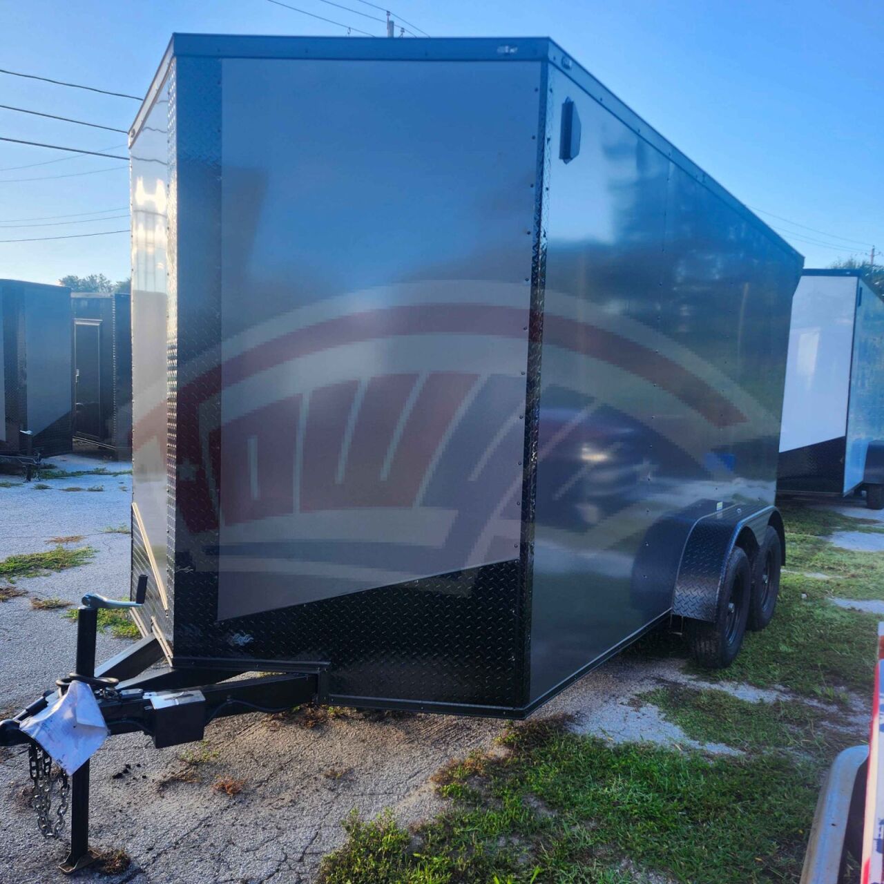 2027 Vision Cargo LLC 7x14 Tandem Axle enclosed cargo trailer in charcoal, photo 2