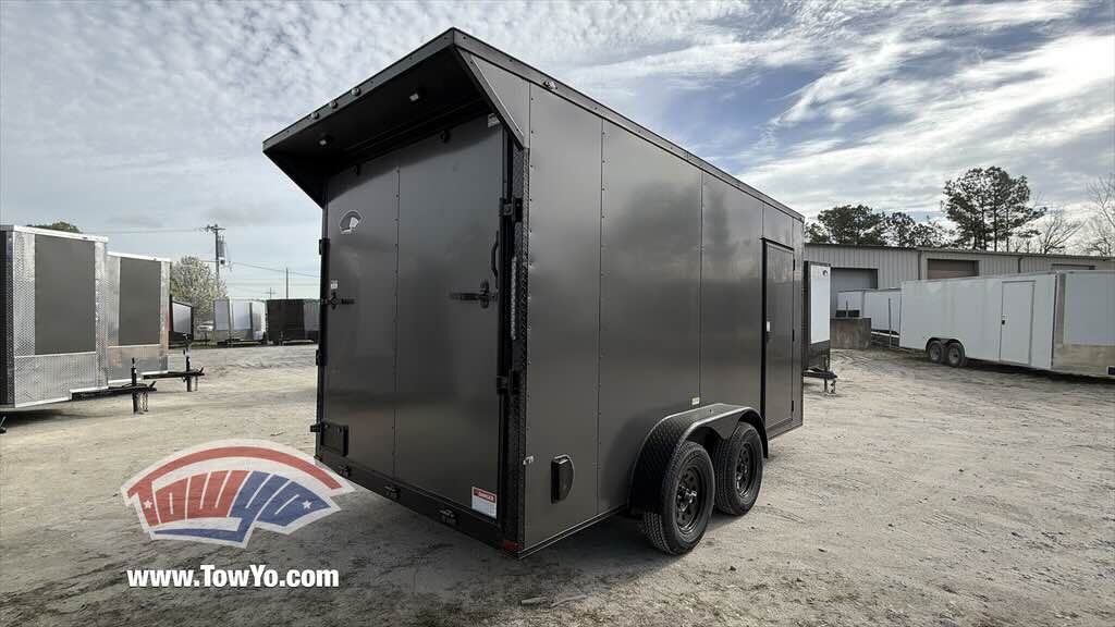 2026 Maximum 7x14 Cargo enclosed cargo trailer in charcoal, photo 7