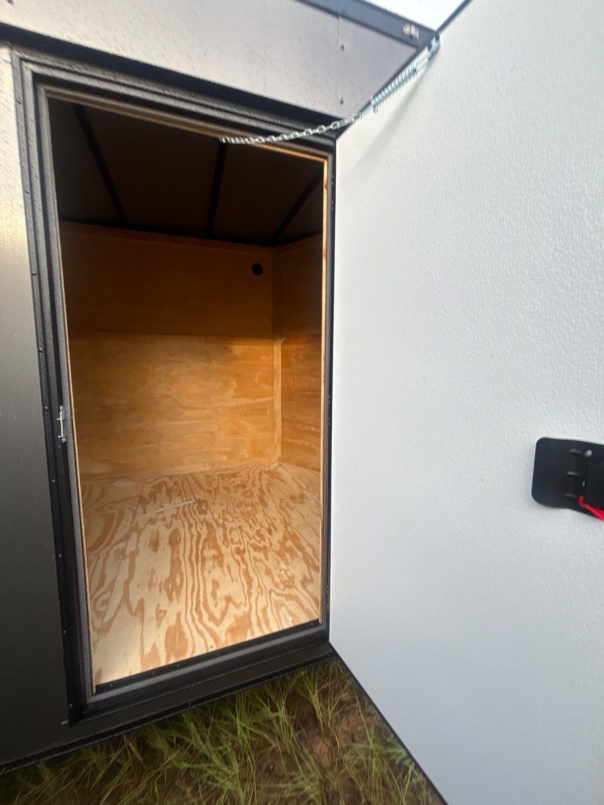 2027 Vision Cargo LLC 7x16 enclosed cargo trailer in black, photo 8