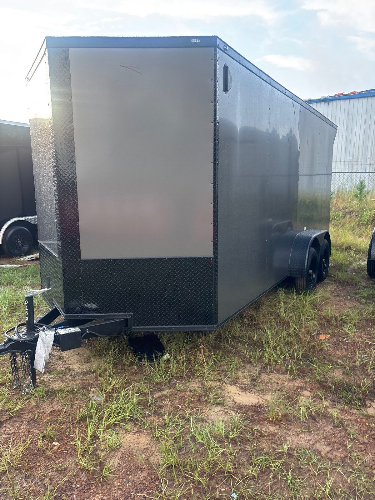 2027 Vision Cargo LLC 7x16 enclosed cargo trailer in black, photo 7