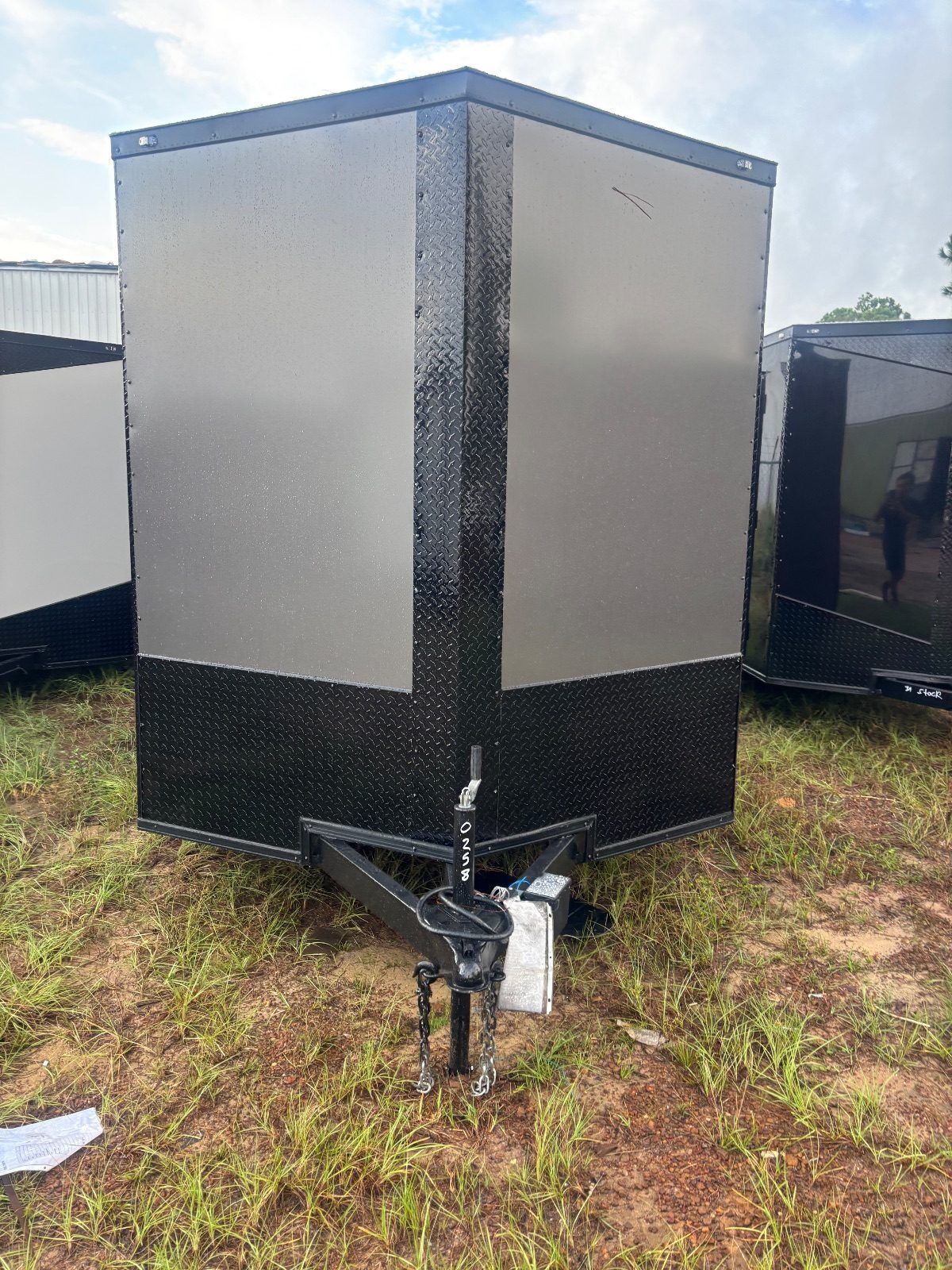 2027 Vision Cargo LLC 7x16 enclosed cargo trailer in black, photo 6