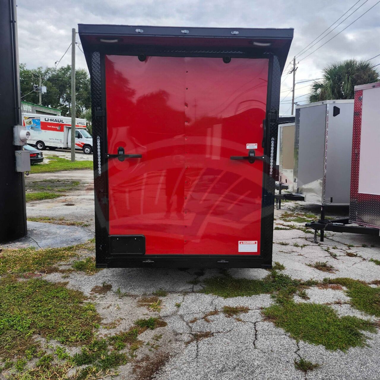 2027 Vision Cargo LLC 6x12 Single Axle enclosed cargo trailer in red, photo 5
