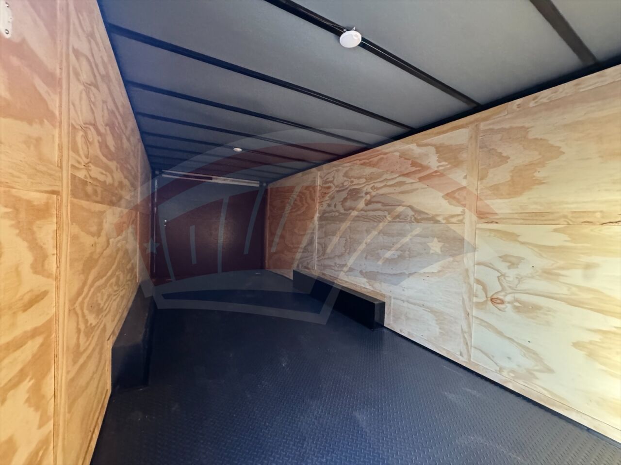 2026 Hook & Line 8.5x24 Cargo enclosed cargo trailer in black, photo 6