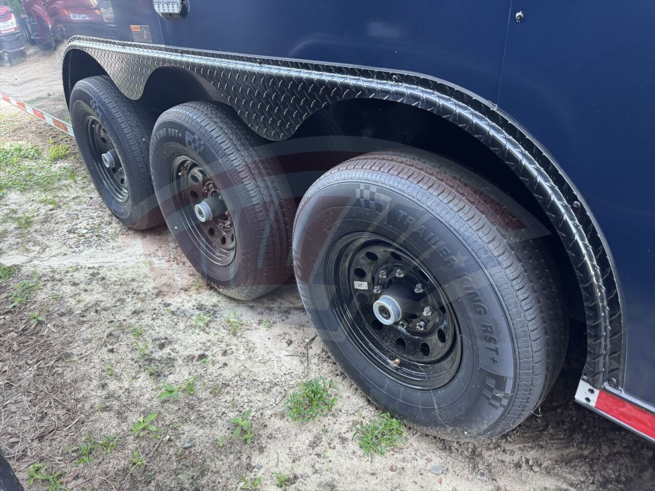 2026 Hook & Line 8.5x40 Gooseneck Car Hauler trailer in indigo blue, photo 7