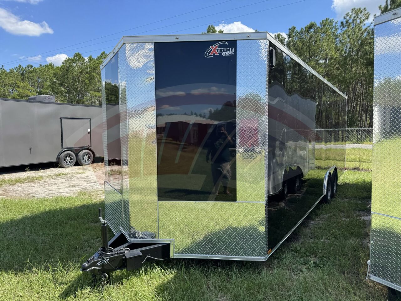 2026 Xtreme Cargo 8.5x24 Cargo enclosed cargo trailer in black, photo 2