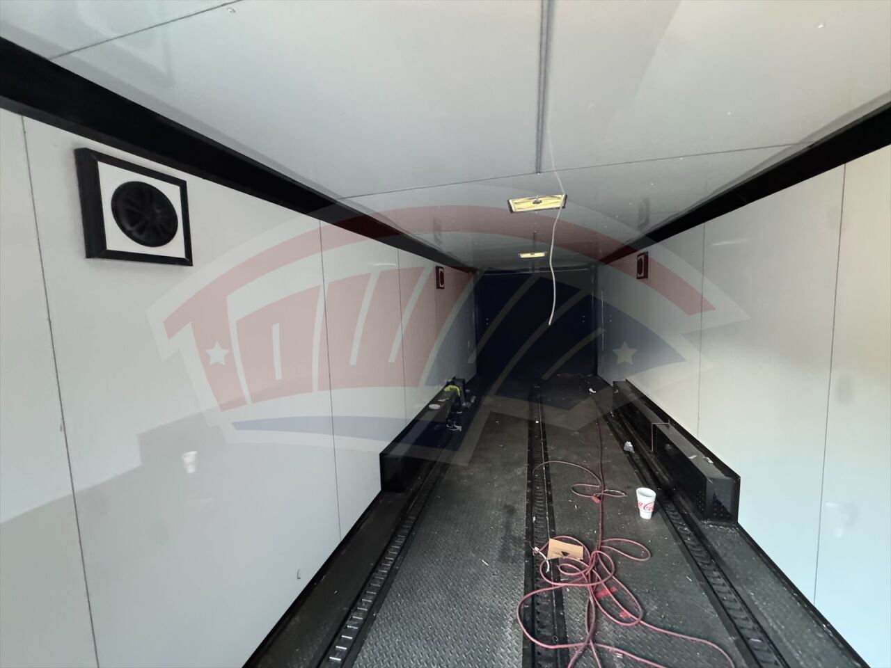 2025 Hook & Line 8.5x38 Enclosed Cargo trailer in black, photo 3