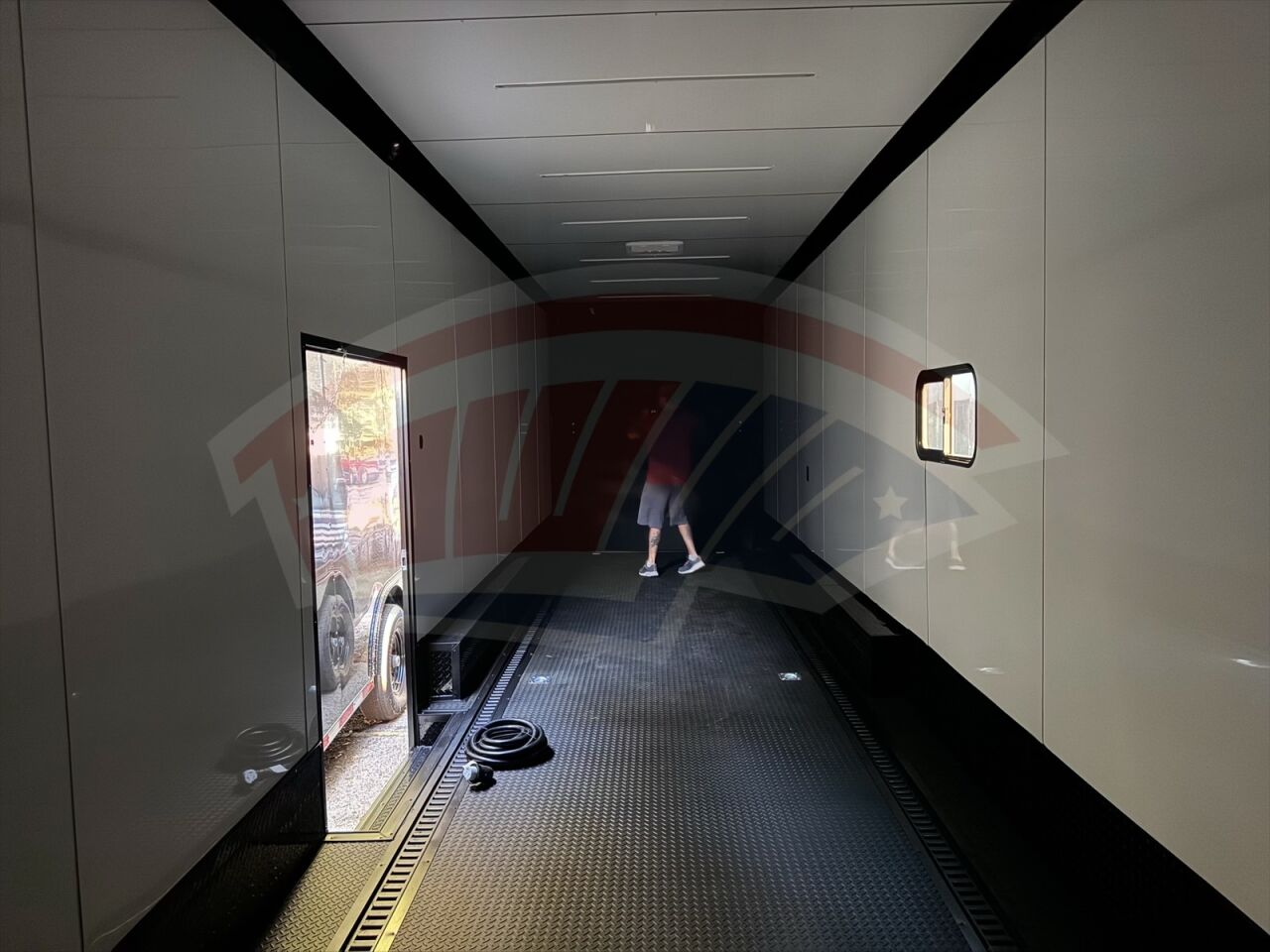 2026 Hook & Line 8.5x36 Cargo race car trailer in indigo blue, photo 6