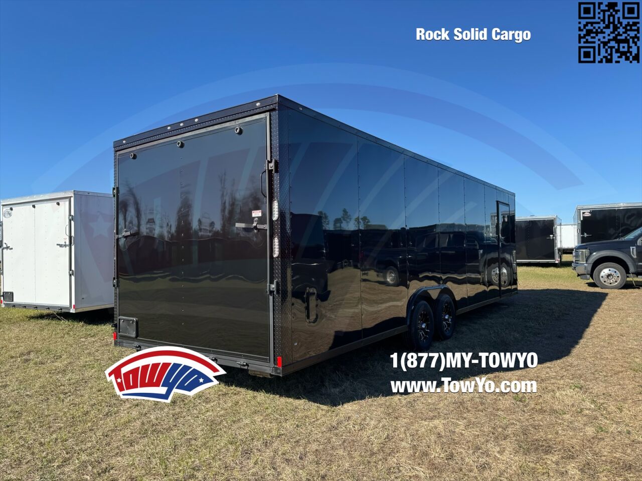 2026 Rock Solid 8.5x28 Cargo enclosed cargo trailer in black, photo 2