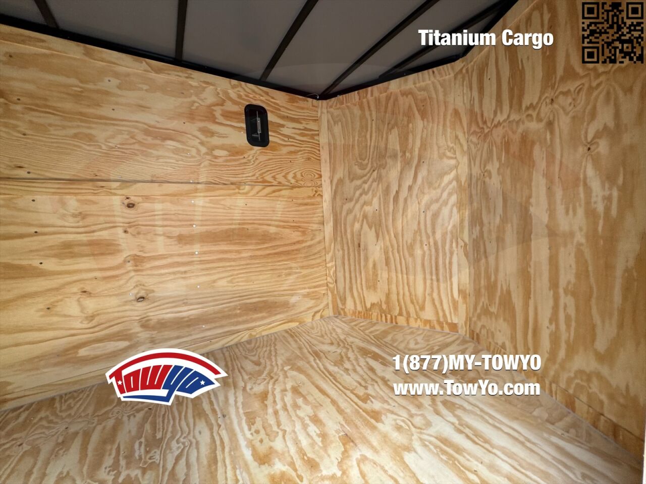 2026 Titanium 7x14 Cargo enclosed cargo trailer in black, photo 2