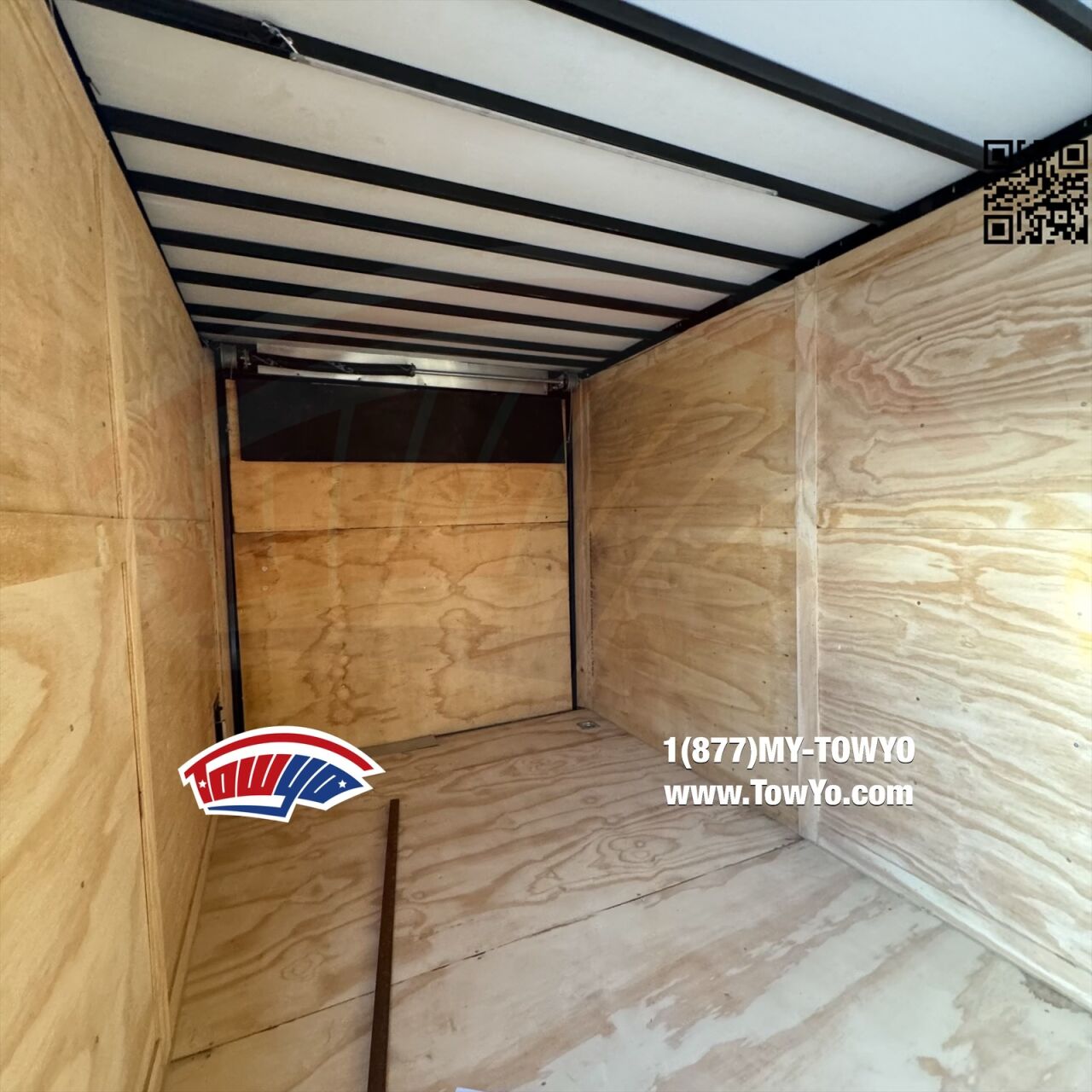 2026 TowYo 7x14 Cargo enclosed cargo trailer in black, photo 6